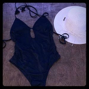 Black One Piece Bathing Suit